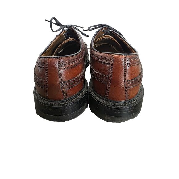 JCPenney Shoe Classics Brown Leather Wingtip Brogues Mens Size 10D Dress Shoes JCPenney Shoe Classics Brown Leather Wingtip Brogues Mens Size 10D Dress Shoes